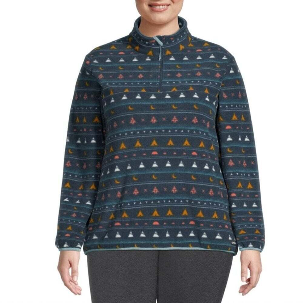 Woods Women's Blakiston Quarter Zip Fleece Sweatshirt Size Small